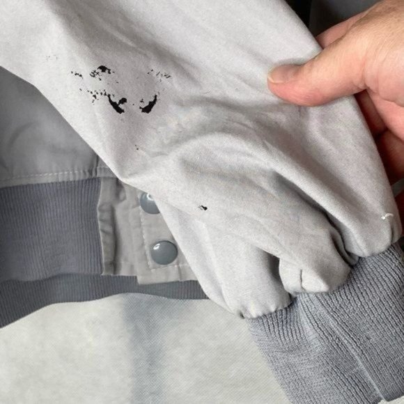 Vintage 80’s Hills shire Farms Octoberfest 86’ mens light jacket gray Large L - Picture 10 of 15